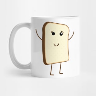 Funny piece of bread character Mug